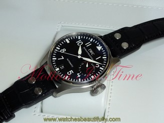 IWC Big Pilot's Stainless Steel 46mm Black Dial 7 Day Power Reserve IW500901