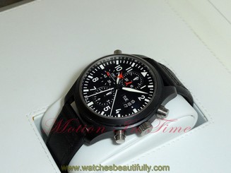 IWC TOP GUN PILOTS DOUBLE CHRONOGRAPH - 46mm ZIRCONIUM OXIDE W/B&P REF: IW379901