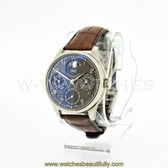 L@@K! IWC 18K WG PORTUGUESE PERPETUAL CALENDAR IW502307 RETAIL $44.4 NEVER WORN!