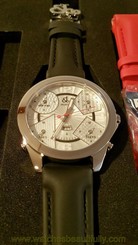 BRAND NEW Jacob & Co. JC3 Five Time Zone 47mm Stainless Steel Quartz ONLY 1