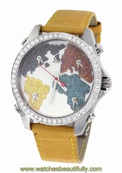 Jacob & Co World Map Diamond 4.00CT JCO Swiss 40MM Five Time Watch JC-M47SGR New