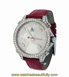 Jacob & Co. Swiss Made Diamond Dial 40MM World Map Five Time Zone Watch JC-M47SG