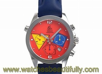Pre-Owned JACOB & CO. Chronograph ACM-3 Men's/Ladies AT Red Multi Color Dial, MD