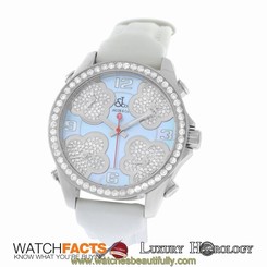 New Jacob & Co. Five Time Zone JC-MATH14 Steel $20100 MOP Diamond 40mm. Watch