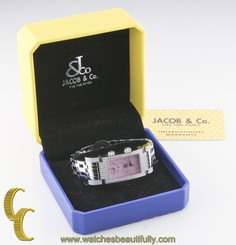 Jacob & Co. Stainless Steel & Diamond Angel Quartz Watch w/ Box & Papers