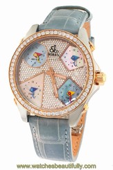 Jacob & Co 18K Rose Gold Diamond Hot Dial 3.51CT JCO Swiss 40MM Five Time Watch
