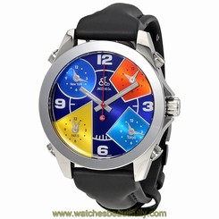 Jacob and Co. Five Time Zones Blue Dial Mens Watch JCM-55