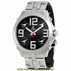 Jacob & Co Five Time Zone Stainless Steel Mens Watch JCM-82T