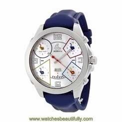 Jacob and Co Five Time Zone Mother of Pearl Mens Watch JC-28