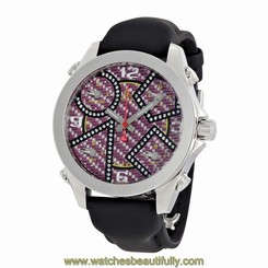 Jacob & Co Five Time Zone Carbon Fiber Diamond Dial Mens Watch JCM-93DA