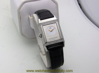 Stainless Jaeger LeCoultre Reverso Duetto Diamond Ladies Manual Wind 266.8.44