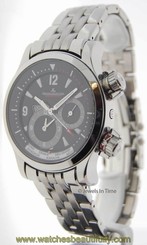 Jaeger LeCoultre Mens Master Compressor Geographic Steel Watch 146.8.83/1