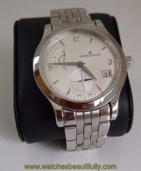 Authentic Jaeger Le Coultre Master Control Hometime 147.8.05.S New Box&Papers