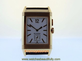 Jaeger LeCoultre Grande Reverso Duoface 18K Rose Gold Q3782520 New !