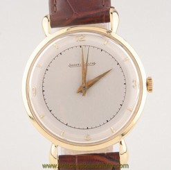 Vintage 18k Yellow Gold Jaeger LeCoultre Handwinding Watch w/ Teardrop Lugs