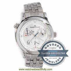 Jaeger-LeCoultre Master Geographic Q1508120 Auto 40mm Steel Bracelet Watch GMT
