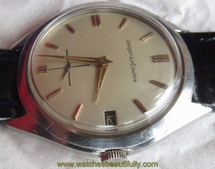 Jaeger LeCoultre Automatic Bumper mens wristwatch Steel Case 35 mm. in diameter