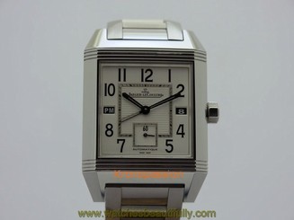 Jaeger LeCoultre Reverso Squadra Hometime Stainless Steel Ref. Q7008120