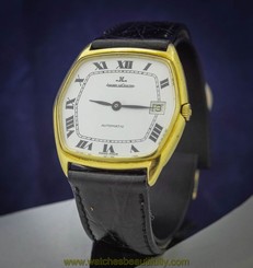 Vintage rare Jaeger le Coultre massive gold 18kt automatic cal 900