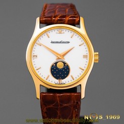 JAEGER LECOULTRE 18K GOLD 140.130.1 MOONPHASE LADY /BOX