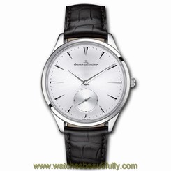 Master Ultra Thin Ref Q1278420 Silver Dial Black Leather Men's Watch
