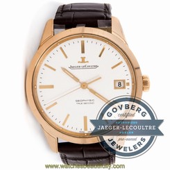 Jaeger-LeCoultre Geophysic Q8012520 Automatic 39.5mm Rose Gold Strap Watch Date