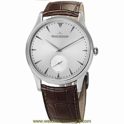 JAEGER LECOULTRE MEN'S MASTER 40MM BROWN LEATHER BAND AUTOMATIC WATCH Q1358420