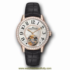 JAEGER LECOULTRE MEN'S RENDEZ VOUS 39MM LEATHER BAND AUTOMATIC WATCH Q3412405