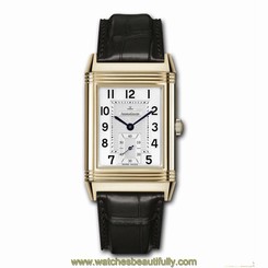 JAEGER LECOULTRE MEN'S REVERSO BROWN LEATHER BAND MECHANICAL WATCH Q3732420