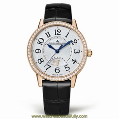 JAEGER LECOULTRE WOMEN'S RENDEZ VOUS 34MM BLACK AUTOMATIC WATCH Q3442420
