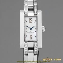 JAEGER - LECOULTRE IDEALE Ref.460.8.86 STEEL MOP DIAL & DIAMONDS