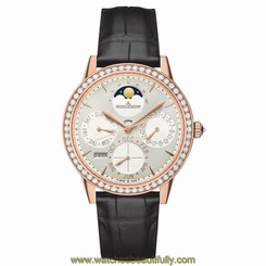 JAEGER LECOULTRE WOMEN'S RENDEZ VOUS 37.5MM BLACK AUTOMATIC WATCH Q3492420