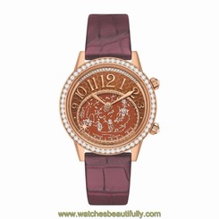 JAEGER LECOULTRE WOMEN'S RENDEZ VOUS 37.5MM PURPLE AUTOMATIC WATCH Q3482560