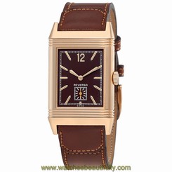 Jaeger LeCoultre Grande Reverso Ultra Thin Brown Dial Automatic Mens Watch