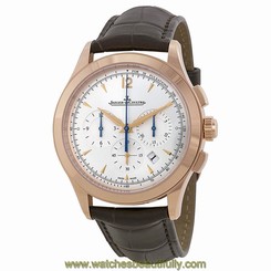 Jaeger LeCoultre Master Chronographe Silver Dial Automatic Mens Watch Q1532520