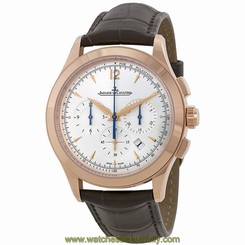 JAEGER LECOULTRE MEN'S MASTER 40MM BROWN LEATHER BAND AUTOMATIC WATCH Q1532520