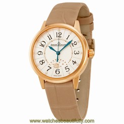 Jaeger Lecoultre Rendez-vous Night & Day Mother of Pearl Dial Gold Leather