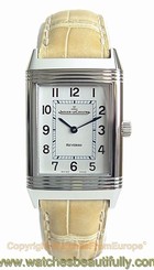 Fake AAA JAEGER LECOULTRE Reverso Classique Medium Steel Q2508410 Box/Papers Retail $5250 Watch