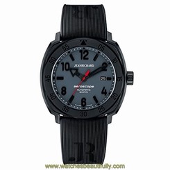 Jeanrichard 60660-21B251-FK6A Mens Grey Dial Automatic Watch with Rubber Strap