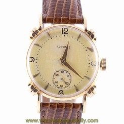 Longines President Watch Washington Model 1948 14k Yellow Gold Vintage