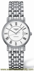 Longines L4.821.4.11.6 Presence Automatic with White Dial Men's Watch - NEW