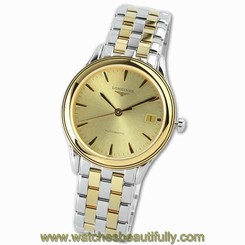 Longines Flagship L47743327 / L4.774.3.32.7 Automatic Men Two-toned Steel Watch 7612356127077