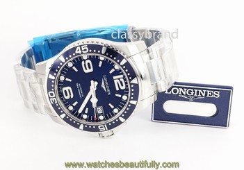 Longines L36414966 Men's Automatic Hydroconquest 39 mm Watch with Blue Dial NEW