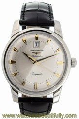 Longines L16454754 L1.645.4.75.4 Conquest Heritage Men Leather Watch New in Box