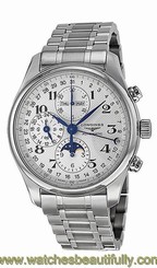 Longines Master Complications Automatic Chrono Moonphase Mens Watch L27734786 7612356174781