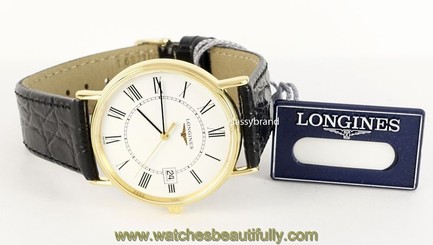 Longines L47202112 / L4.720.2.11.2 La Grande Classique Presence Leather Watch 703200073101