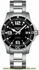 Longines Hydroconquest Automatic Black Dial Men's Watch L3.641.4.56.6