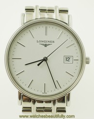 Longines Les Grandes Classiques Presence Quartz Date Watch L4.720.4.12.6 Midsize