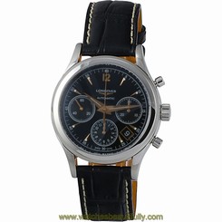 Longines Heritage Leather Chronongraph Automatic Mens Watch L27424560