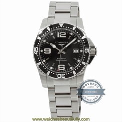 Fake AAA Longines Hydroconquest L36424566 Auto 41mm Steel Black Dial Mens Bracelet Watch 683498416609 Watch